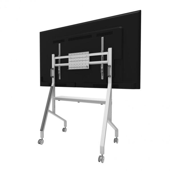 Stand mobil de podea Neomounts by Newstar, 55"-86" 76kg VESA 100x100 - 900x600 alb