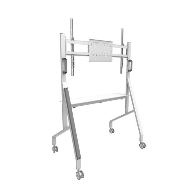 Stand mobil de podea Neomounts by Newstar, 55"-86" 76kg VESA 100x100 - 900x600 alb