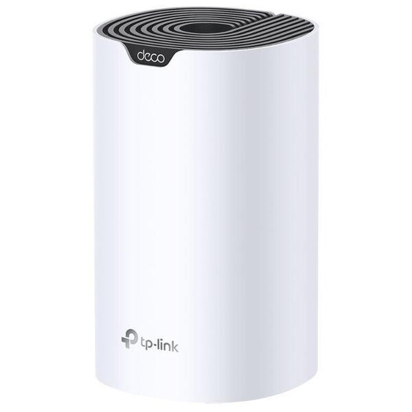 TP-Link Sistem Mesh Wi-Fi pentru întreaga casă AC1900, DECO S7(1- PACK);WI-FI 5, Standarde wireless: IEEE 802.11ac/n/a 5 GHz, IEEE 802.11n/b/g 2.4 GHz, viteza wireless: 5 GHz: 1300 Mbps, 2.4 GHz: 600 Mbps, 3 x antene interne, MU-MIMO, Mod Router, Mod Acce