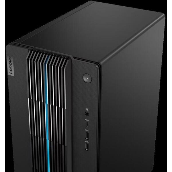 Desktop Lenovo IdeaCentre Gaming 5 17ACN7 , AMD Ryzen 5 5600G (6C / 12T, 3.9 / 4.4GHz, 3MB L2 / 16MB L3), video NVIDIA GeForce RTX 3060 12GB GDDR6, RAM 2x 8GB UDIMM DDR4-3200, Two DDR4 UDIMM slots, dual-channel capable, Up to 64GB DDR4-3200, SSD 1TB SSD M