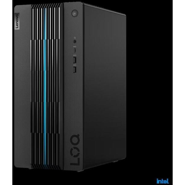 Desktop Gaming Lenovo LOQ 17IRB8 , Intel® Core™ i7-13700, 16C (8P + 8E) / 24T, Max Turbo up to 5.2GHz, P-core 2.1 / 5.1GHz, E-core 1.5 / 4.1GHz, 30MB, video NVIDIA® GeForce RTX™ 3060 Ti 8GB GDDR6, RAM 2x 8GB UDIMM DDR4-3200, Two DDR4 UDIMM slots, dual-cha
