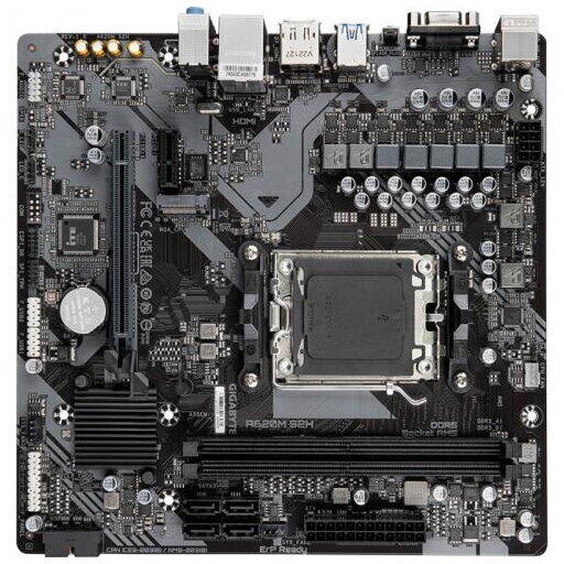 Placa de baza Gigabyte A620M S2H AM5, 2x DDR5, 1x DisplayPort, 1x HDMI, 1x PCIe x16, 1x PCIe x1, 1x M.2, 4x SATA 6Gbps, mATX