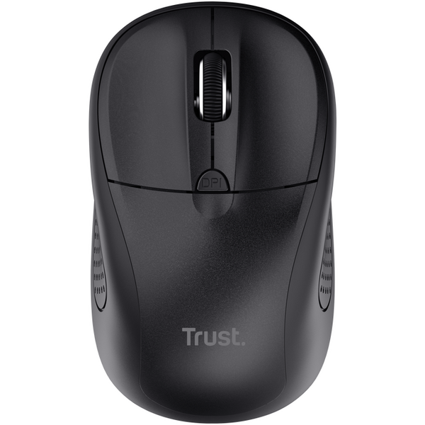 Mouse Trust cu Bluetooth, ambidextru, 3 butoane (neprogramabile), DPI ajustabil (max. 1600), functioneaza cu 2 baterii AAA (incluse in pachet), negru