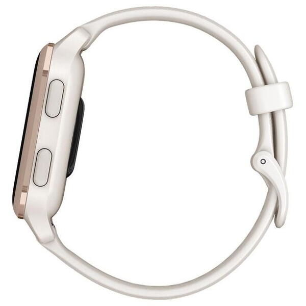 Smartwatch Garmin Venu SQ2 Ivory/Peach - Music Ed., display AMOLED, diagonala display: 1.41″ (35.9 mm), autonomie de pana la 11 zile (12 zile in Battery saver mode), Ivory/Peach