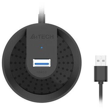 HUB extern A4TECH, porturi USB-A: USB 3.0 x 4, conectare prin USB, cablu 1.0 m, negru