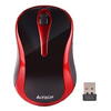 Mouse A4tech, wireless, 1000 dpi, butoane/scroll 3/1, negru/rosu