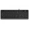 Tastatura A4TECH, cu fir, 104 taste format standard, USB, negru & gri