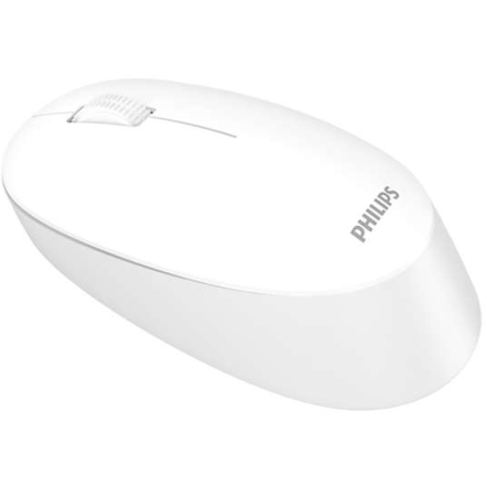 Mouse Philips SPK7307WL, wireless, 2.4GHz, optic, 3 butoane, 1600 DPI, silent, ambidextru, alb