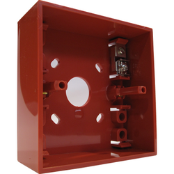 Honeywell Baza pentru montaj aparent buton Morley-IAS, culoare rosie; Dimensiuni: 87x93x32mm; Greutate: 0.080g