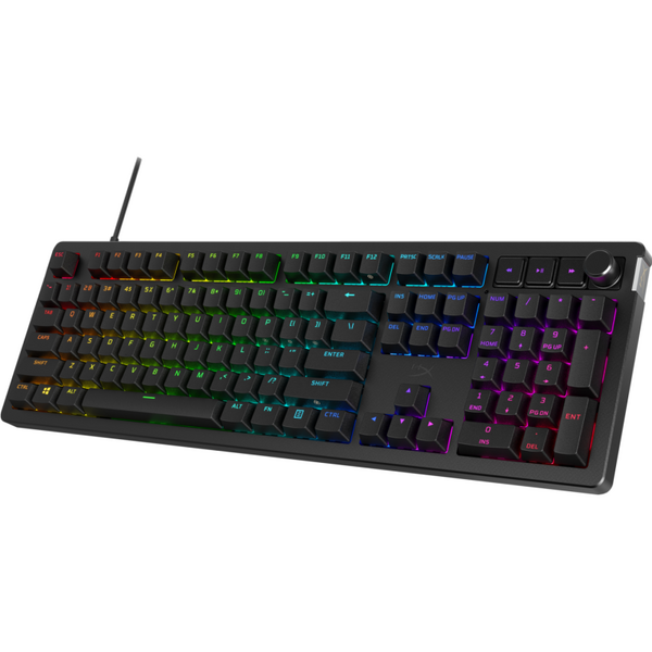 HP Tastatura gaming mecanica HyperX Alloy Rise, iluminare RGB, Hyperx linear switch, 100% anti-ghosting, layout US, negru