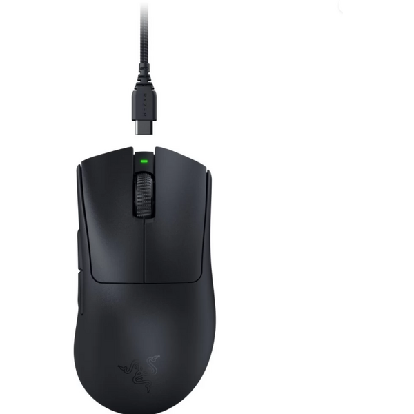 Mouse Razer DeathAdder V3 HyperSpeed EU, rezolutie 26000 DPI, senzor Focus X Optical, 8 butoane programabile, durata de viata baterie pana la 100 de ore in 1000 Hz si pana la 20 de ore in 8000 Hz, negru