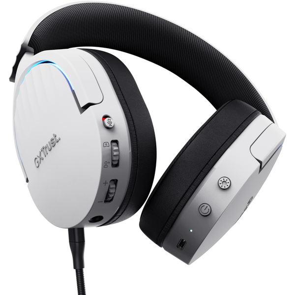 Casti gaming Trust GXT 491P Fayzo cu fir, interfata USB 2.0, frecventa de raspuns 20 Hz - 20.000 Hz, sensivitate 100 dB, alb
