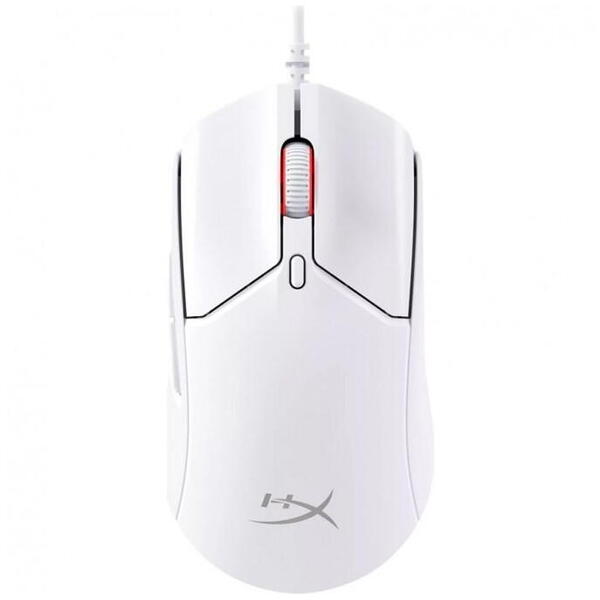 HP Mouse gaming wireless HyperX Pulsefire Haste 2 Mini, timp de raspuns8000 Hz @ 0,125 ms, rezolutie: 26000 DPI, iluminare RGB, durata de viata baterie pana la 100 ore, alb