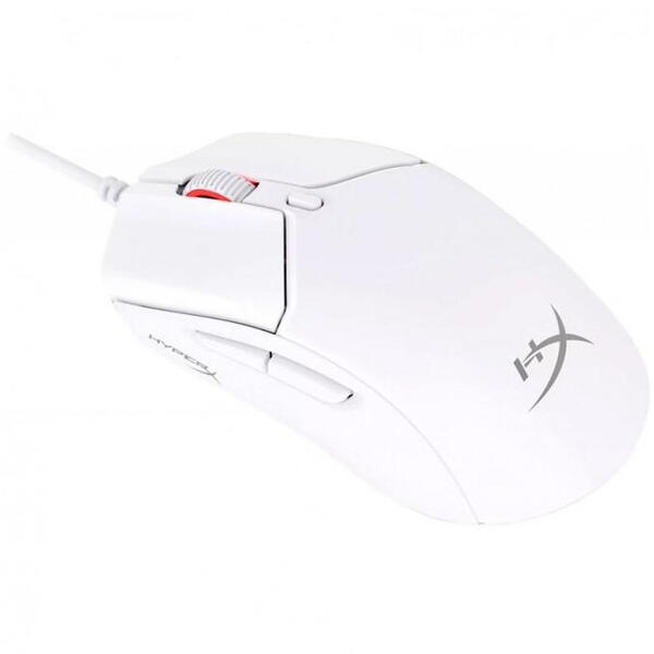 HP Mouse gaming wireless HyperX Pulsefire Haste 2 Mini, timp de raspuns8000 Hz @ 0,125 ms, rezolutie: 26000 DPI, iluminare RGB, durata de viata baterie pana la 100 ore, alb