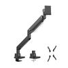 Suport monitor Serioux MM80-C012, compatibilitate  dimensiune ecran 17"-57", greutate maximă suportata: (per ecran): 2~27 kg, greutate maximă suportata pentru ecran curbat (per ecran): 1 ~ 22 kg,  VESA: 75x75, 100x100, 100x200, 200x100, 200x200, inclinare