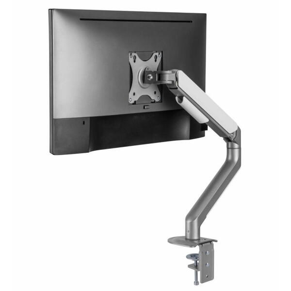 Suport monitor Serioux MM63-C012, compatibilitate  dimensiune ecran 17"-32", greutate maximă suportata: (per ecran): 2~9kg, VESA: 75x75, 100x100, inclinare: +55°~-55°, pivotare: +90°~-90°, rotația ecranului: + 180°~-180°, instalare: clemă, grommet, grosim