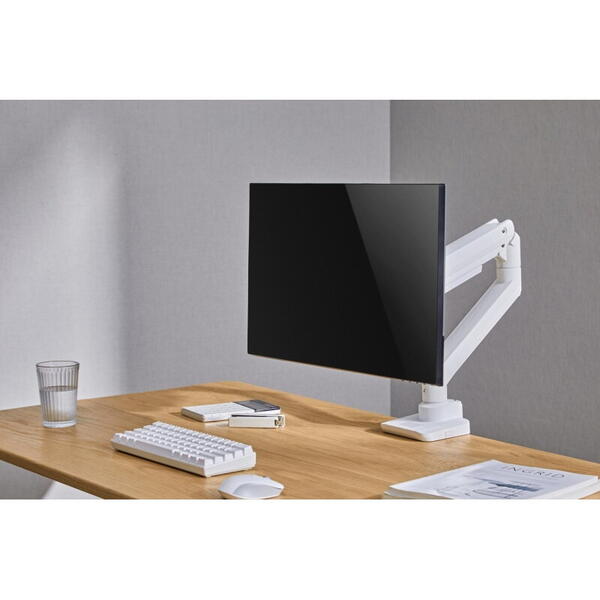 Suport monitor Serioux MM69-C012, compatibilitate  dimensiune ecran 17"-49", greutate maximă suportata: (per ecran): 2~20 kg,  VESA: 75x75, 100x100, inclinare: +50°~-20°, pivotare: +90°~-90°, rotația ecranului: + 180°~-180°, instalare: clemă, grommet, gro