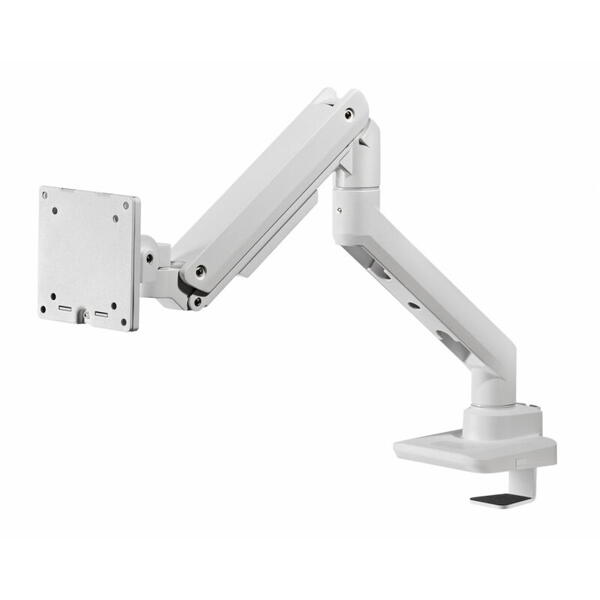 Suport monitor Serioux MM69-C012, compatibilitate  dimensiune ecran 17"-49", greutate maximă suportata: (per ecran): 2~20 kg,  VESA: 75x75, 100x100, inclinare: +50°~-20°, pivotare: +90°~-90°, rotația ecranului: + 180°~-180°, instalare: clemă, grommet, gro