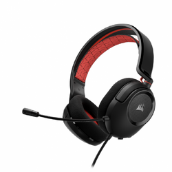 Casti Gaming CORSAIR HS35 V2 ROSU, dimensiune difuzoare 50mm neodymium, frecventa raspuns 20Hz-20kHz, impedance 32 Ohms@ 1kHz, sensitivitate 114dB (+/- 3 dB), microfon omni-directional, impedance: 2.2k Ohms, frecventa raspuns 100Hz-10kHz, sensitivitate -4