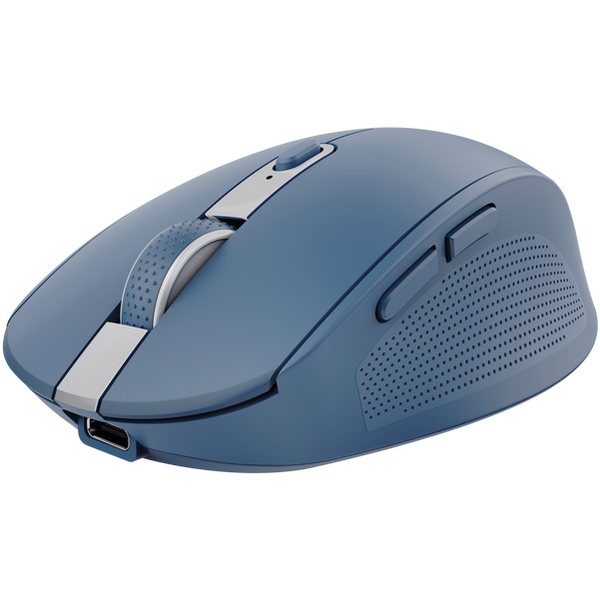 Mouse Trust Ozaa compact, rezolutie maxima 3200 DPI, interfata USB-A, USB-C, albastru