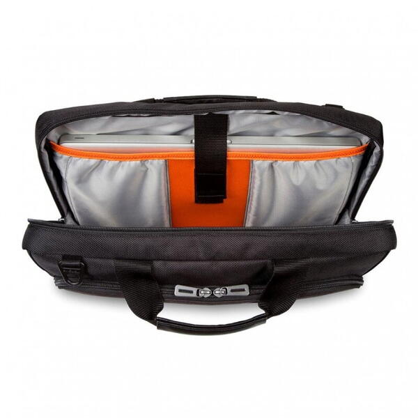 Geanta laptop Targus CitySmart, pentru laptopuri de 15.6" sau mai mici, material poliester, dimensiuni: 41 x 8 x 37 cm, dimensiune compartiment laptop: 38.7 x 2.5 x 26.5 cm, greutate 0.64 kg, negru