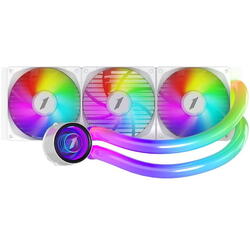 Cooler Procesor 1STPLAYER MOTHRA MT360 INFINITE SPACE ARGB ALB, marime radiator 360mm, 3 ventilatoare ARGB, viteza ventilatoare 2500 RPM +/- 10%, Suport AMD: AM4/FM2/FM1/AM3/AM2/FM3, suport INTEL: LGA 1200/1700/2011/2066/1366