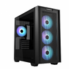 Carcasa ASUS A21 PLUS Mid Tower ARGB NEGRU, Tempered Glass, Sloturi Expansiune 5, Drive Bays: 2x3.5" sau 2x2.5" 1x2.5", Ventilatoare Suportate: 7 (spate: 1x120mm, fata: 3x120mm sau 2x140mm, sus: 3x120mm sau 2x140mm), Ventilatoare Incluse: 4 (spate: 1x120m