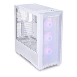 Carcasa PC LIAN LI LANCOOL II MESH C RGB SNOW Mid Tower, Tempered Glass, 3x120 mm preinstalled fans, 7 Expansion Slots, E-ATX