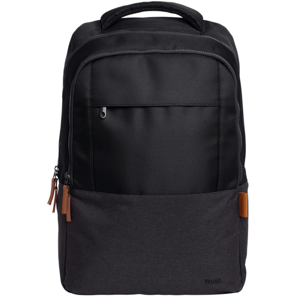 Rucsac laptop Trust Lisboa pentru laptop-uri cu diagonala de 16", material POM, RPET Polyester, RPET twill polyester, volum 23 L, negru