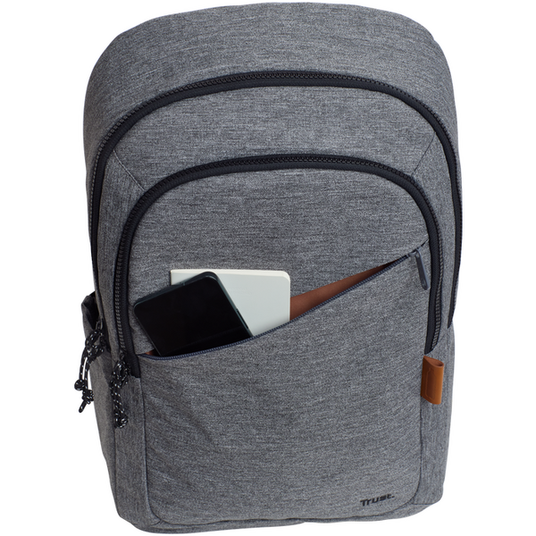 Rucsac laptop Trust Avana pentru laptop-uri cu diagonala de 16", material POM, RPET Polyester, RPET twill polyester, volum 20 L, gri