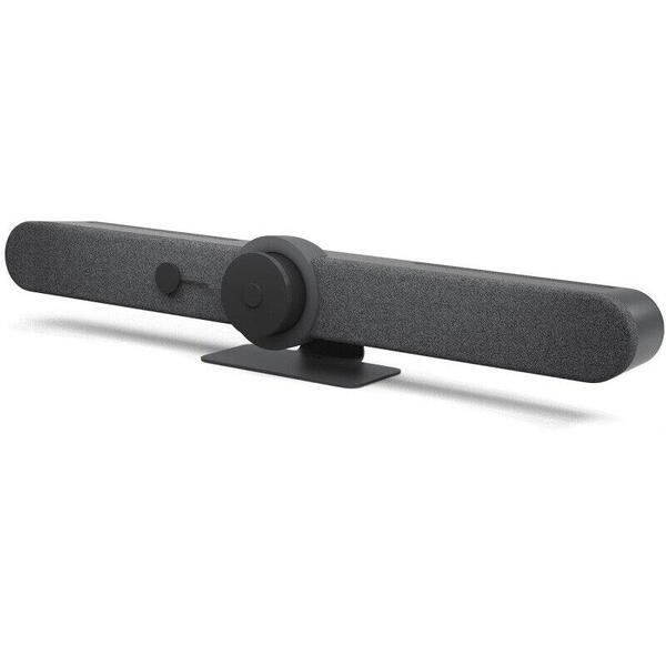Sistem videoconferinta Logitech Rally Bar, Ultra-HD 4K, zoom optic 5x, microfoane beamforming, certificata Zoom & Microsoft Teams, Graphite