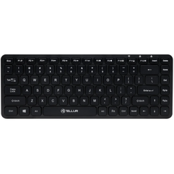 Tastatura wireless Tellur mini, numar taste 84, dimensiune 430 x 123 x 15 mm,negru