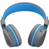 Casti on-ear JLAB JBuddies Studio Kids Wireless, Bluetooth, pentru copii, Graphit / Albastru