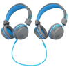 Casti on-ear JLAB JBuddies Studio Kids Wireless, Bluetooth, pentru copii, Graphit / Albastru