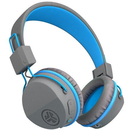 Casti on-ear JLAB JBuddies Studio Kids Wireless, Bluetooth, pentru copii, Graphit / Albastru