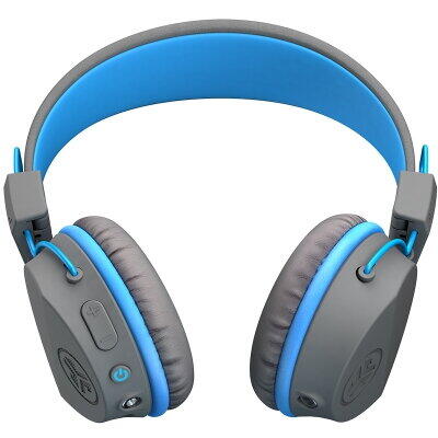 Casti on-ear JLAB JBuddies Studio Kids Wireless, Bluetooth, pentru copii, Graphit / Albastru