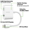 Belkin ROCKSTAR 3.5 mm Audio + Charge Adapter - White