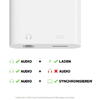 Belkin ROCKSTAR 3.5 mm Audio + Charge Adapter - White
