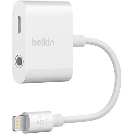 Belkin ROCKSTAR 3.5 mm Audio + Charge Adapter - White