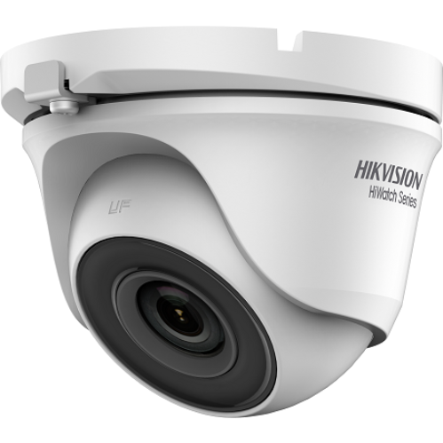 Camera de supraveghere Turret 2MP HiWatch HWT-T120-M(2.8MM), lentila fixa 2.8mm, iluminare: 0.01 Lux@(F1.2, AGC ON), 0 Lux with IR, IR 20M, iesire: TVI/AHD/CVI/CVBS, alimentare: 12 VDC ±15%, protectie IP66, dimensiuni: Ø 82.6 mm × 69.66 mm, greutate: 230g