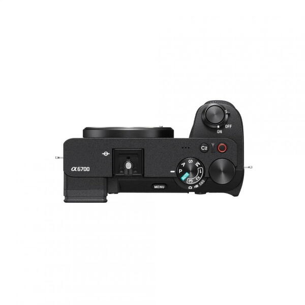 Aparat foto mirrorless Sony A6700, APS-C, 26MP, 4K, AI, Stabilizare 5 axe, Negru