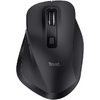 Mouse Trust Fyda ergonomic, reincarcabil, wireless RF 2.4GHz, USB2.0, 6 butoane, rezolutie 2400 DPI, negru