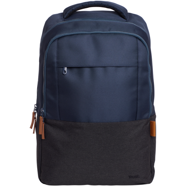 Ghiozdan laptop Trust Lisboa pentru laptop-uri cu diagonala de 16", material POM, RPET Polyester, RPET twill polyester, volum 23 L, albastru