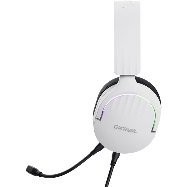 Casti gaming TrustGXT 490P Fayzo cu fir, interfata USB 2.0, frecventa de raspuns 20 Hz - 20.000 Hz, sensivitate 100 dB, alb