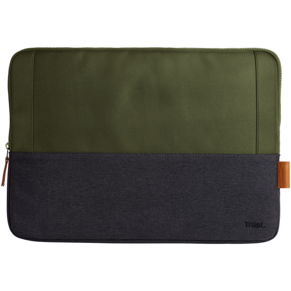 Husa laptop Trust Lisboa, pentru laptopuri cu diagonale pana in 16", materal POM, RPET Polyester, RPET, volum 1.5 L, verde