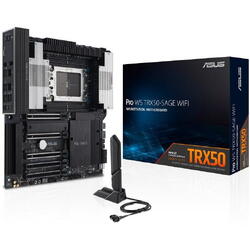 Placa de Baza ASUS PRO WS TRX50 SAGE WIFI 4x DDR5, 5x PCIE x16, 3x M.2, 4x SATA 6gb/s