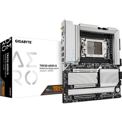 Gigabyte Placa de baza GIGAVYTE TRX50 AERO D sTR5 4xDDR5, 3x PCIE x16, 4x M.2, 8x SATA 6gb/s, E-ATX