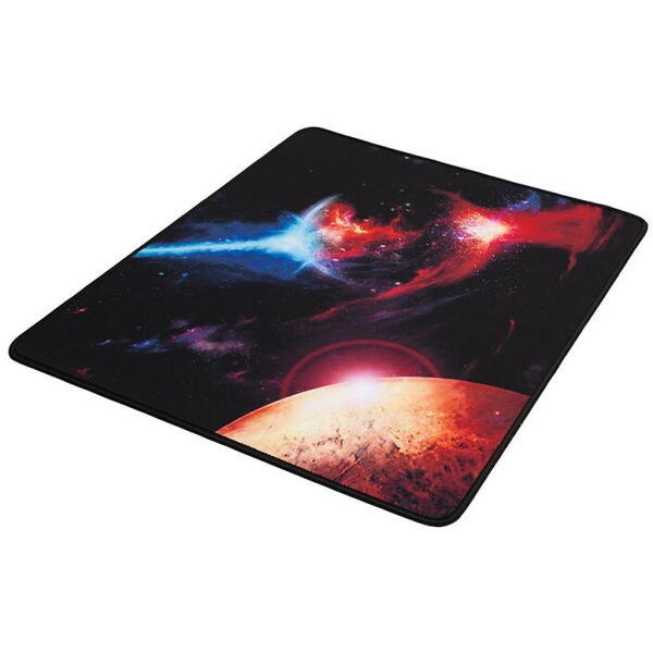 MousePAD SPACER gaming, cauciuc si material textil, 450 x 400 x 3 mm, imagine