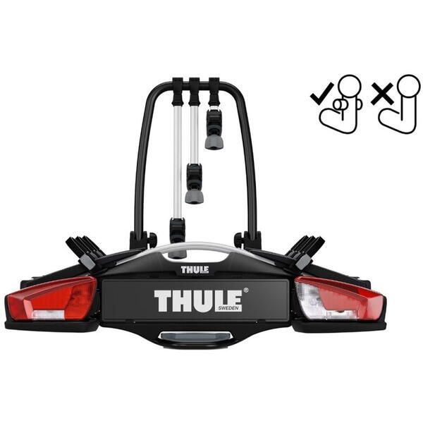 Suport biciclete Thule VeloCompact F cu prindere pe carligul de remorcare - pentru 3 biciclete