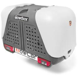 Cutie portbagaj pe carligul de remorcare Towbox V2 DOG Gri